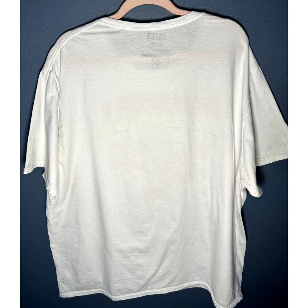Marvel Mens XXXL Crew Neck White T-Shirt 54x34 Big and Tall - Picture 2 of 6